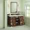 James Martin Vanities 48'' Single Vanity, Mid-Century Walnut w/ 3 CM Eternal Jasmine Pearl Quartz Top 424-V48-WLT-3EJP - alternate 6
